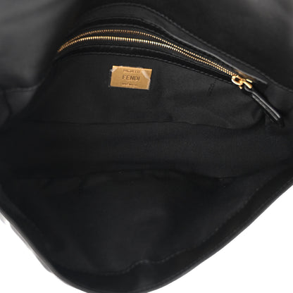 Fendi Nappa FF 1974 Embossed Baguette Black 5 of 9
