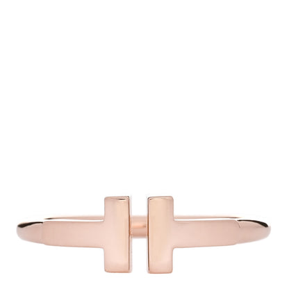 Tiffany 18K Rose Gold T Wire Ring 50 5.5 1 of 4