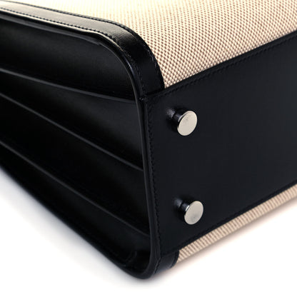 Saint Laurent Linen Calfskin Baby Sac De Jour Black 6 of 9