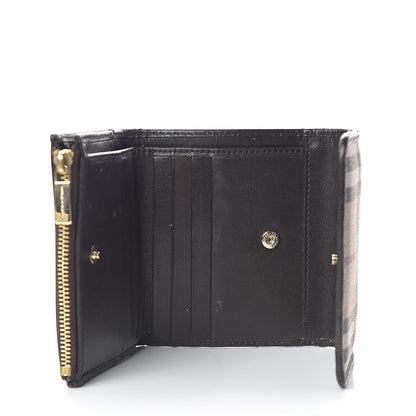 Burberry Haymarket Check Medium Leighton Wallet Chocolate 5 of 14