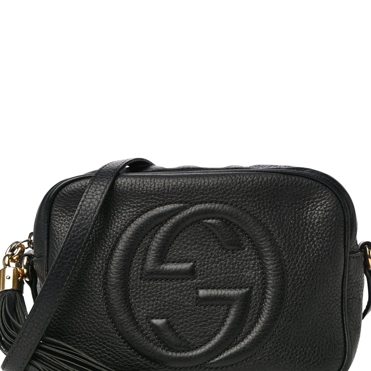 Gucci Pebbled Calfskin Small Soho Disco Bag Black 9 of 17