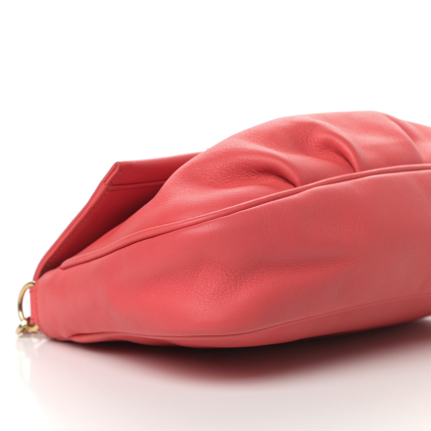 Fendi Vitello Flamingo Enamel Fendista Pouchette Crossbody Rosa Exstasy 9 of 10