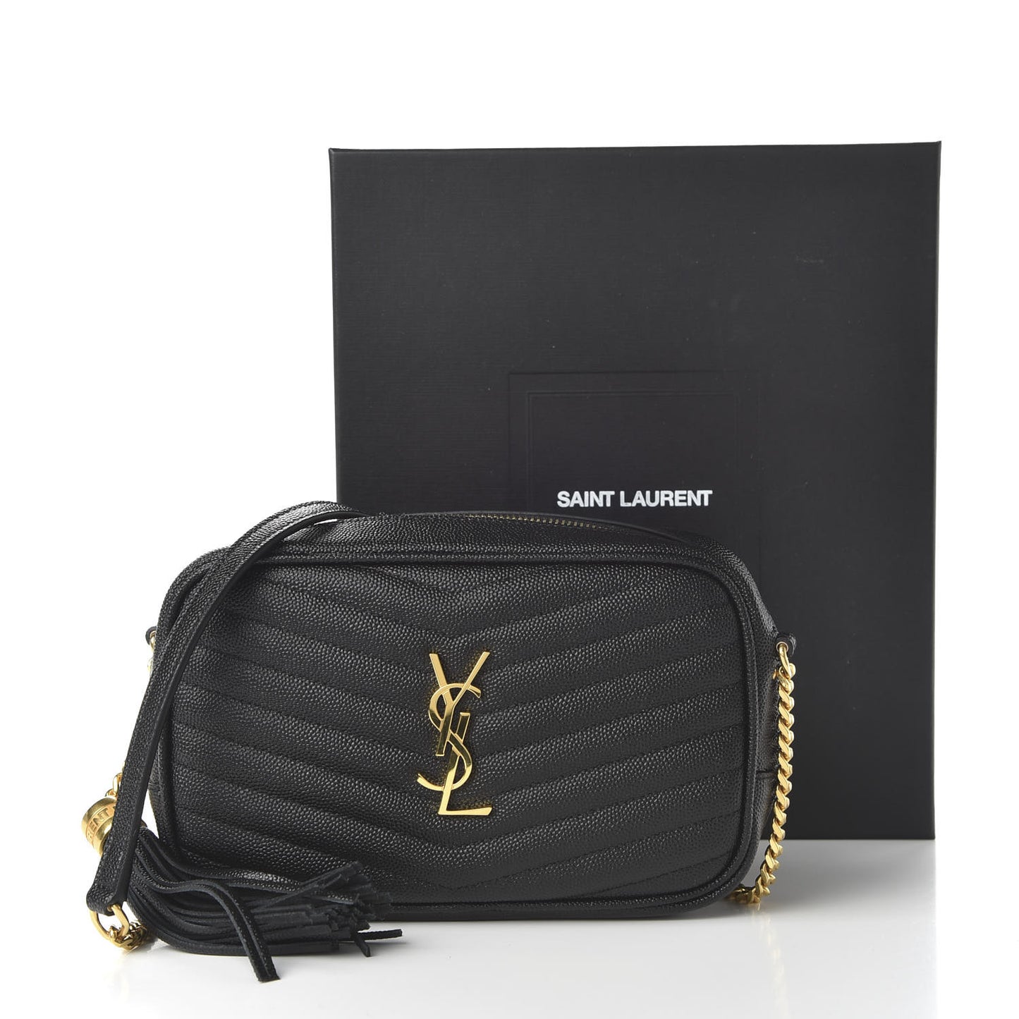 Grain De Poudre Matelasse Monogram Mini Lou Camera Bag Black