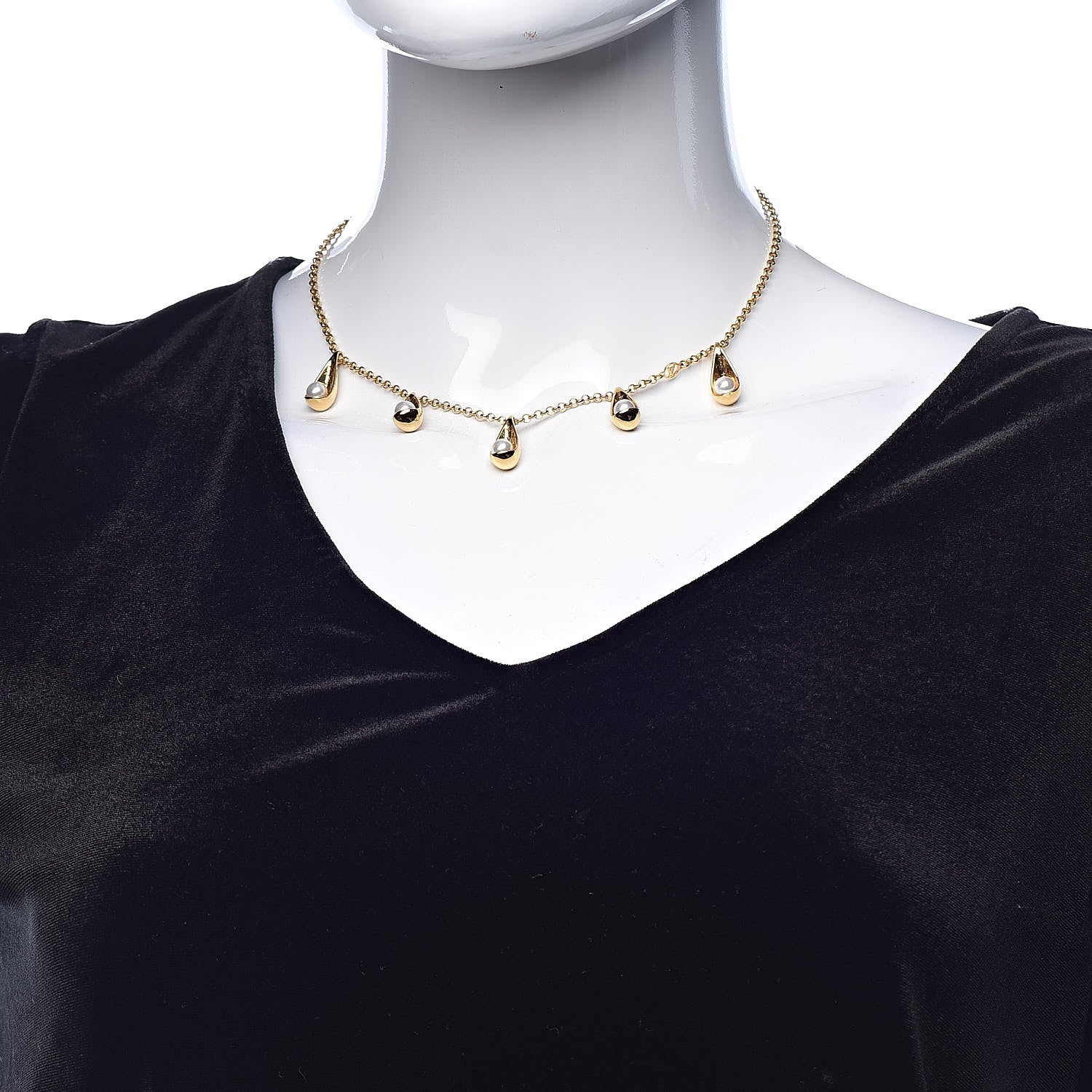 Louis Vuitton Pearlygram Supple Necklace Gold 2 of 5