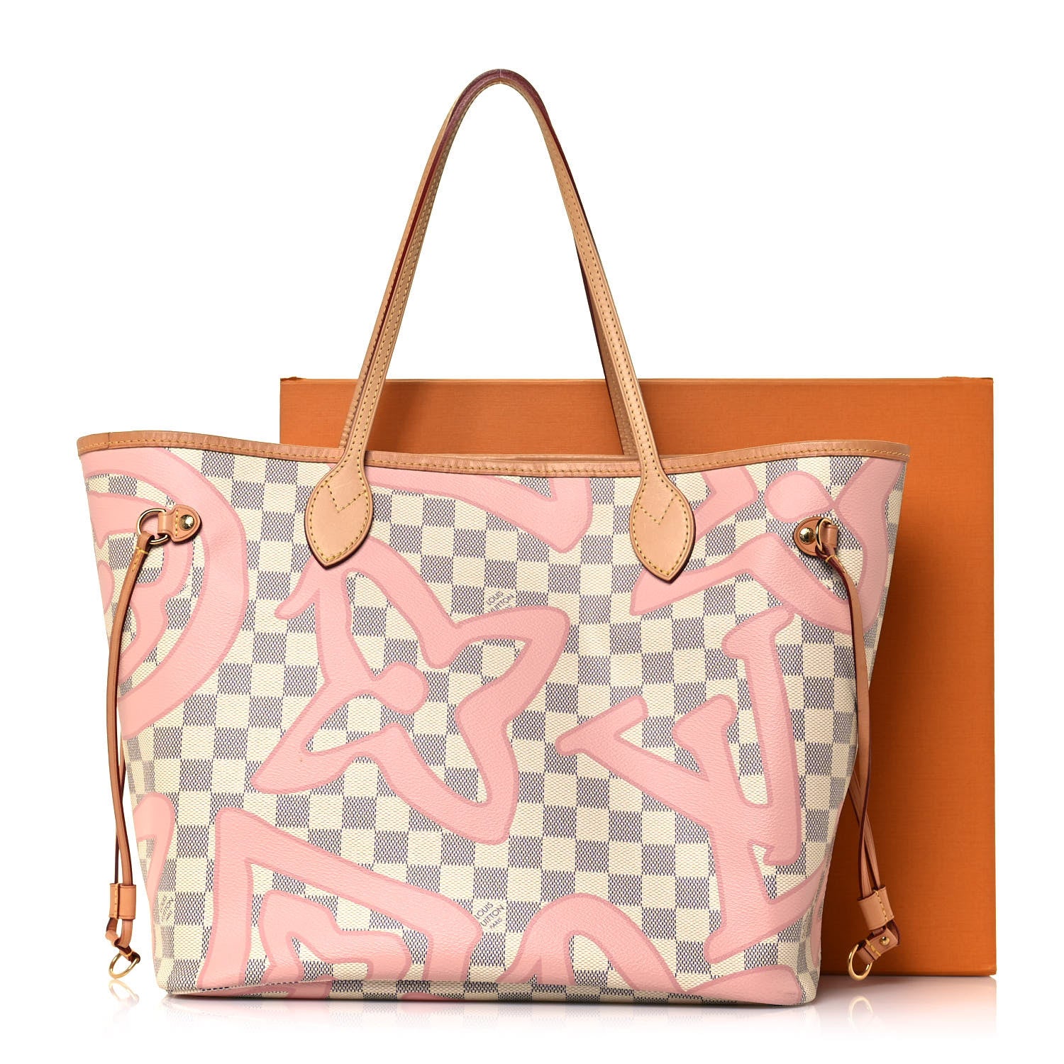 Louis Vuitton Damier Azur Tahitienne Neverfull MM 14 of 14