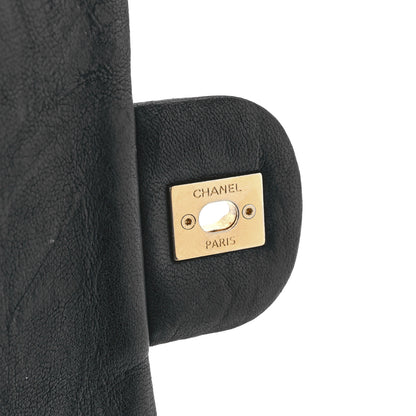 Chanel Calfskin Chevron Quilted Medium Surpique Flap Black 7 of 14
