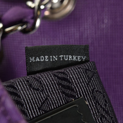 Prada Nylon Tessuto Impuntu Quilted Flap Anemone 7 of 10