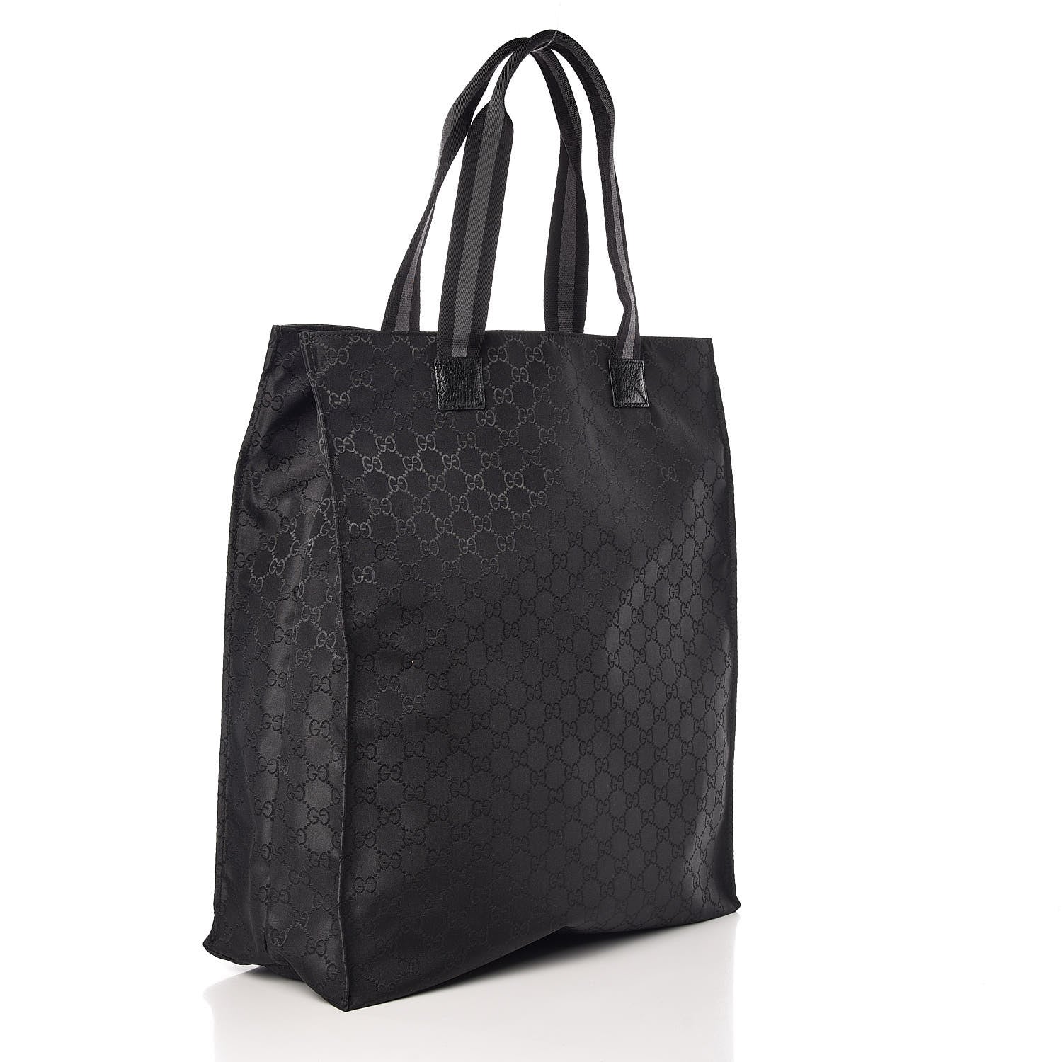 Gucci Nylon Monogram Vertical Tote Black 3 of 9