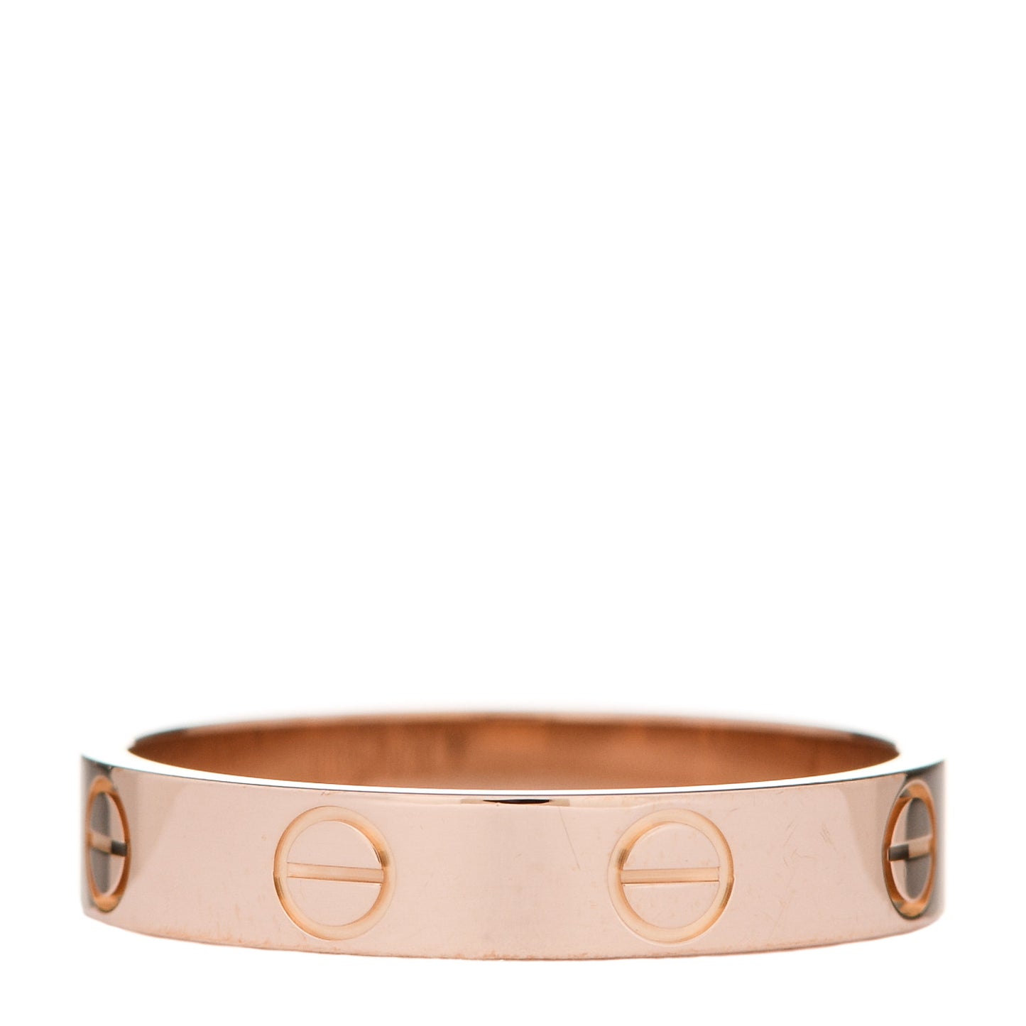 18K Pink Gold 3.5mm LOVE Wedding Band Ring 53 6.5