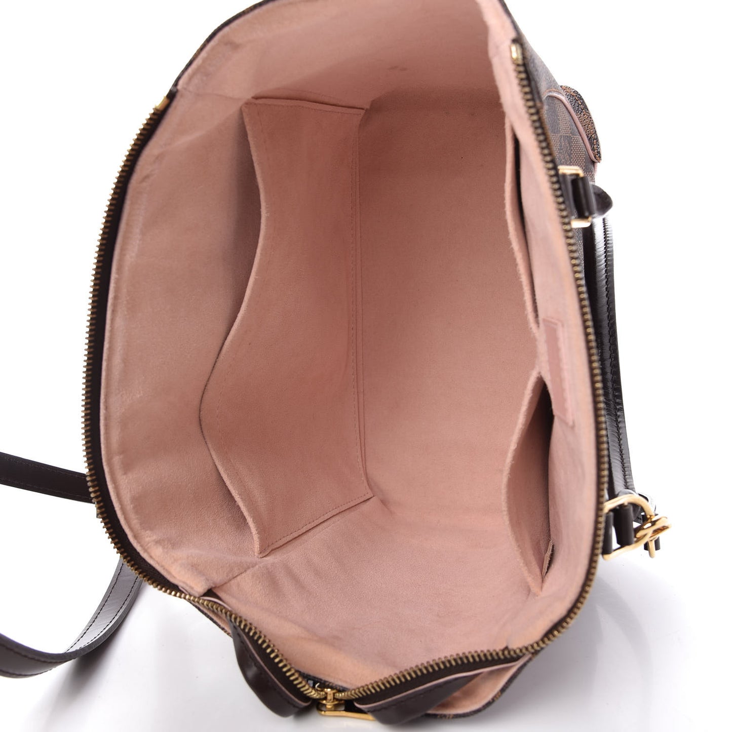 Damier Ebene Caissa Tote PM Rose Ballerine