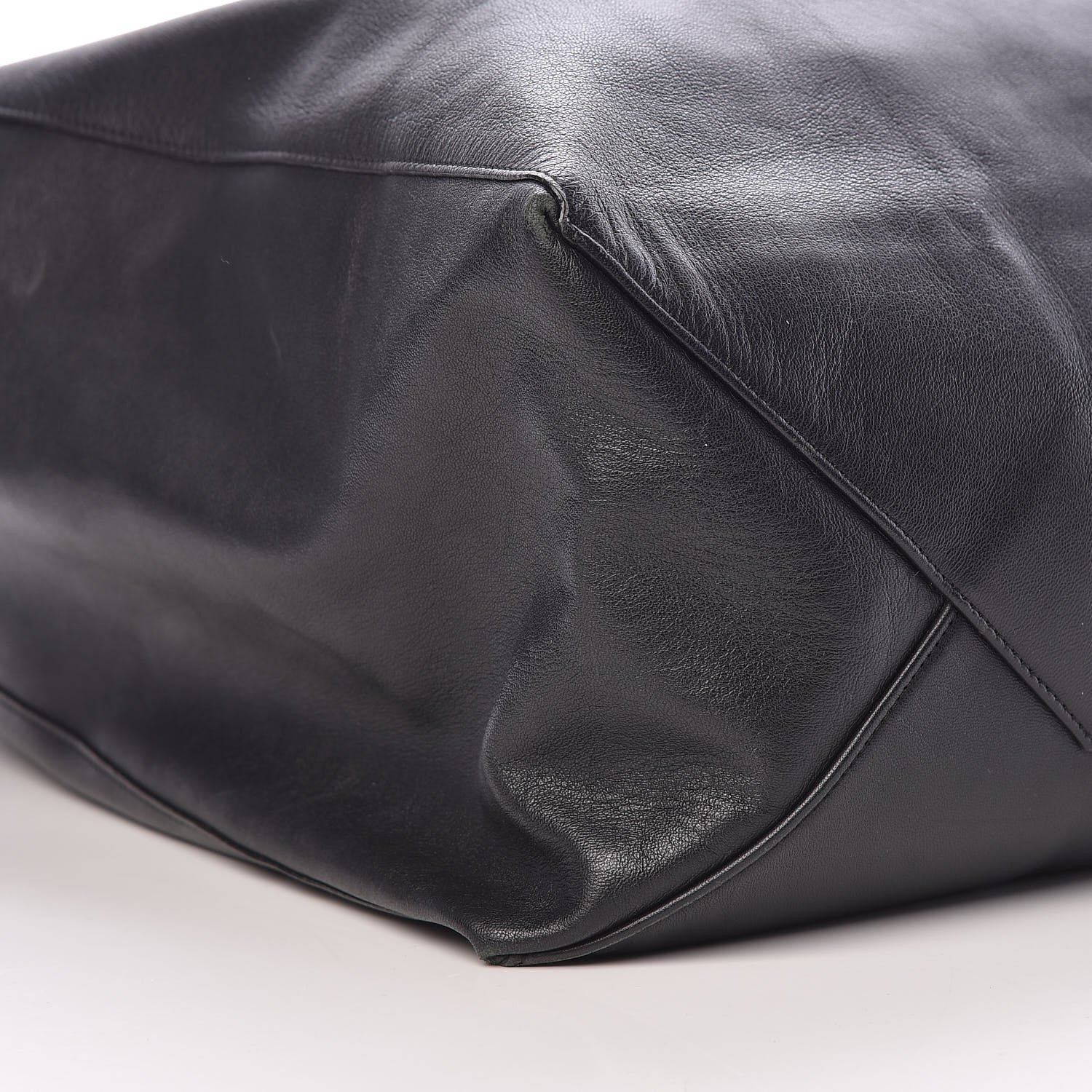 Celine Grained Calfskin Horizontal Cabas Black 7 of 9