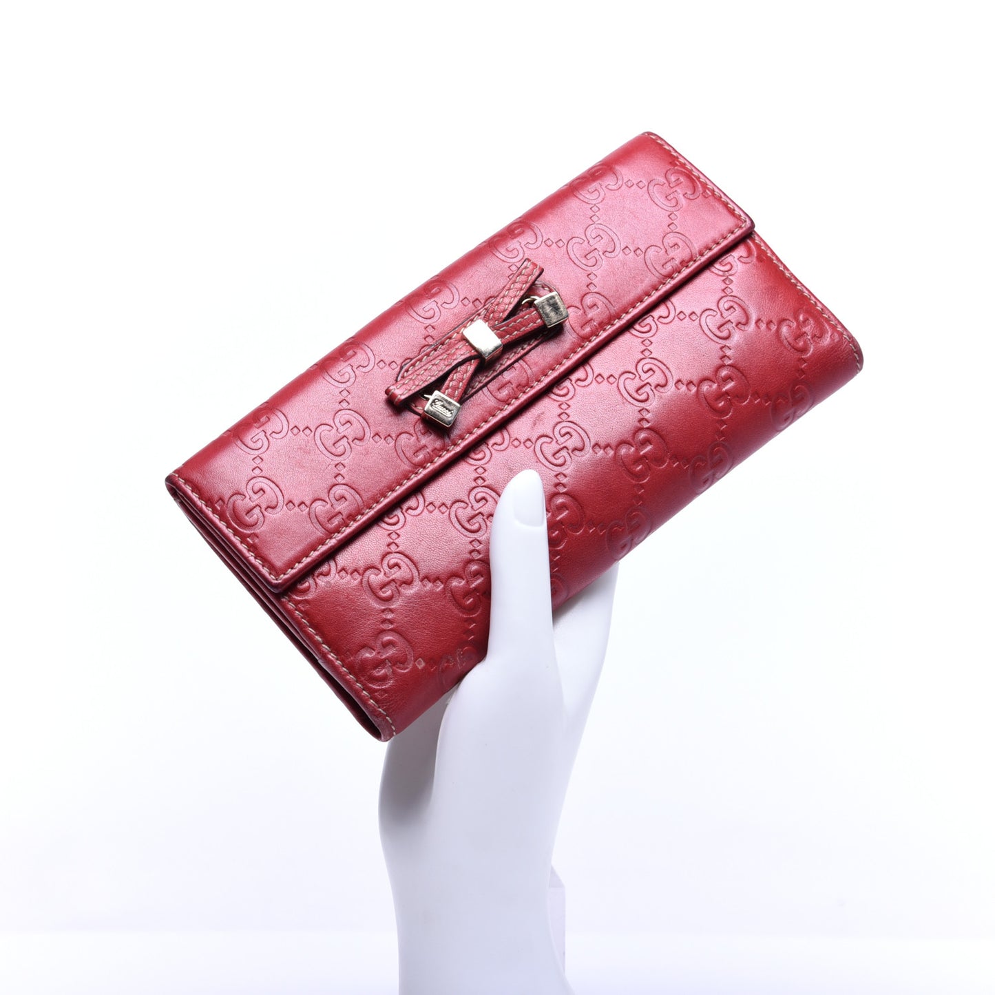 Guccissima Princy Continental Wallet Red