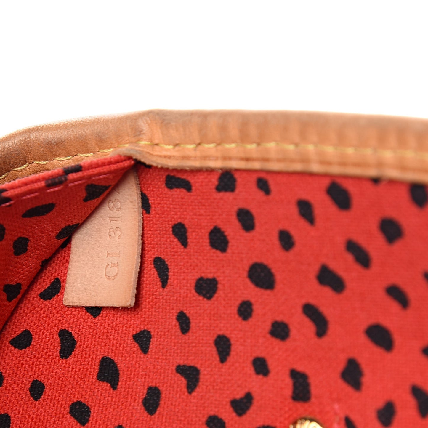Monogram Kusama Waves Neverfull MM Red