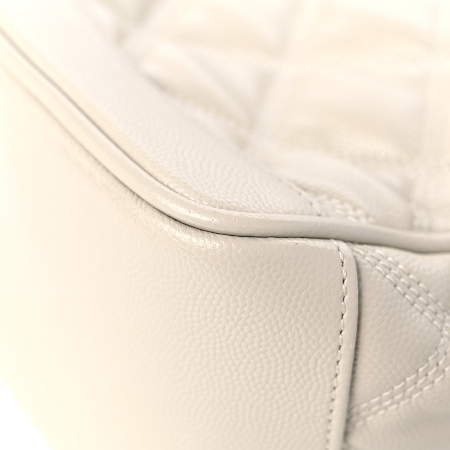 Grain de Poudre Quilted 80's Vanity Bag Crema Soft