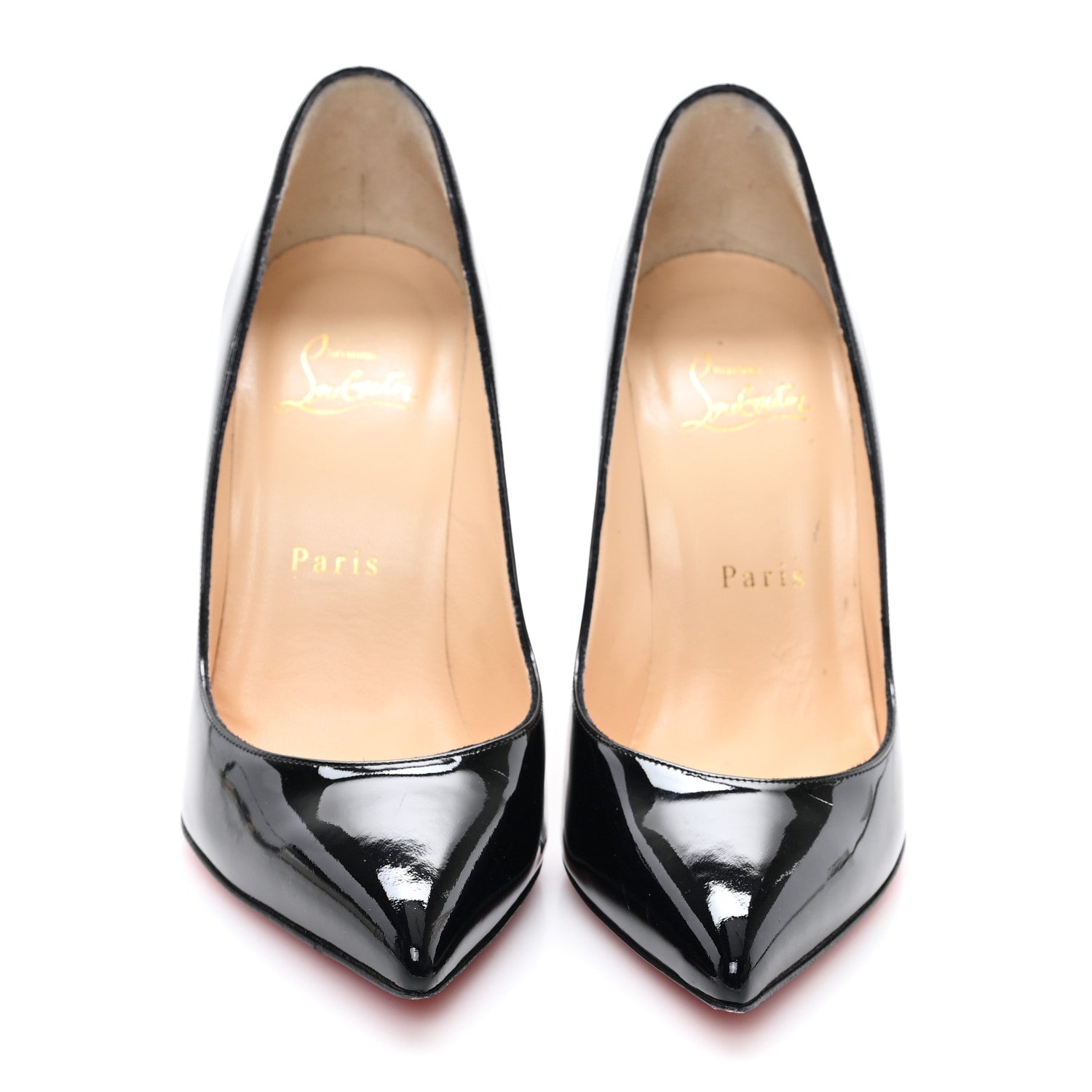 Christian Louboutin Patent Pigalle Follies 100 Pumps 37.5 Black 3 of 8