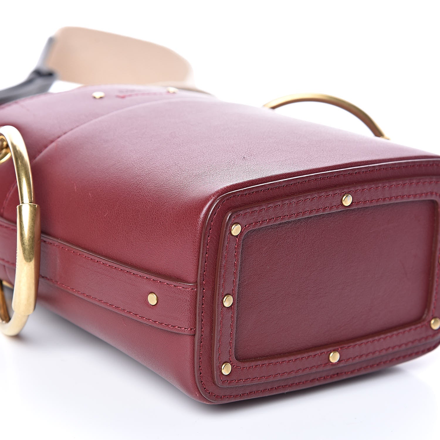Chloe Smooth Calfskin Mini Roy Bucket Bag Plum Purple 8 of 12