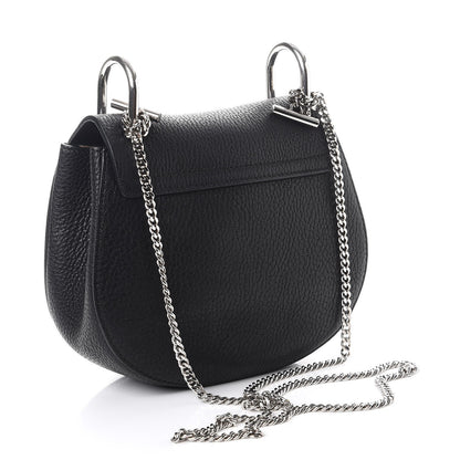Chloe Grained Lambskin Mini Drew Shoulder Bag Black 3 of 10