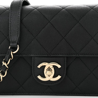 Chanel Caviar Quilted Like A Wallet Flap Black 8 of 10