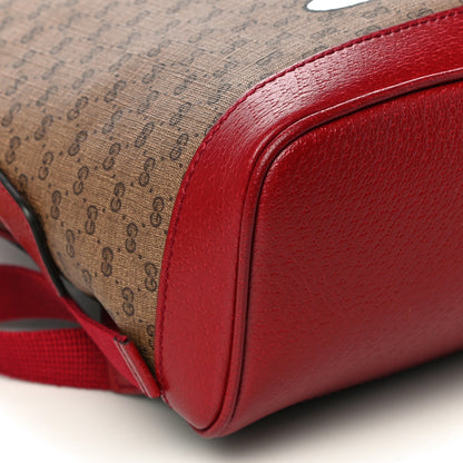 Gucci X DORAEMON Mini Vintage GG Supreme Monogram Small Dome Backpack Beige Cherry Red 10 of 11