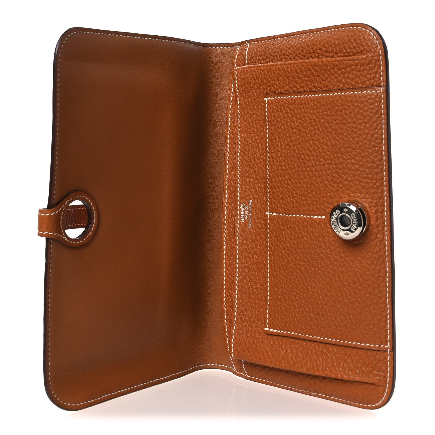Hermes Togo Dogon Duo Wallet Gold 6 of 8
