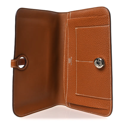 Hermes Togo Dogon Duo Wallet Gold 6 of 8