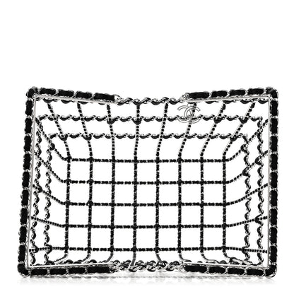 Chanel Brass Calfskin Large Grocery By Chanel Shopping Basket Silver 8 of 8