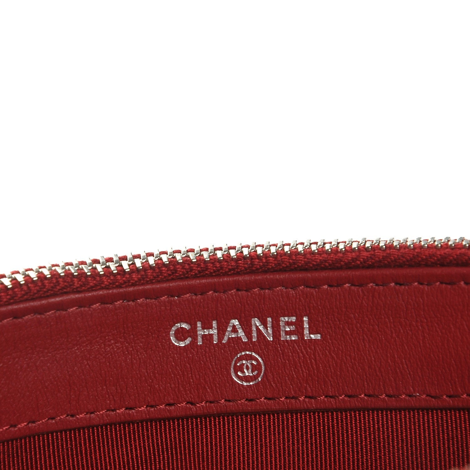 Chanel Caviar Quilted Small Clutch With Chain Red 6 of 9