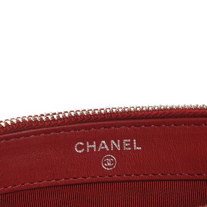 Chanel Caviar Quilted Small Clutch With Chain Red 6 of 9