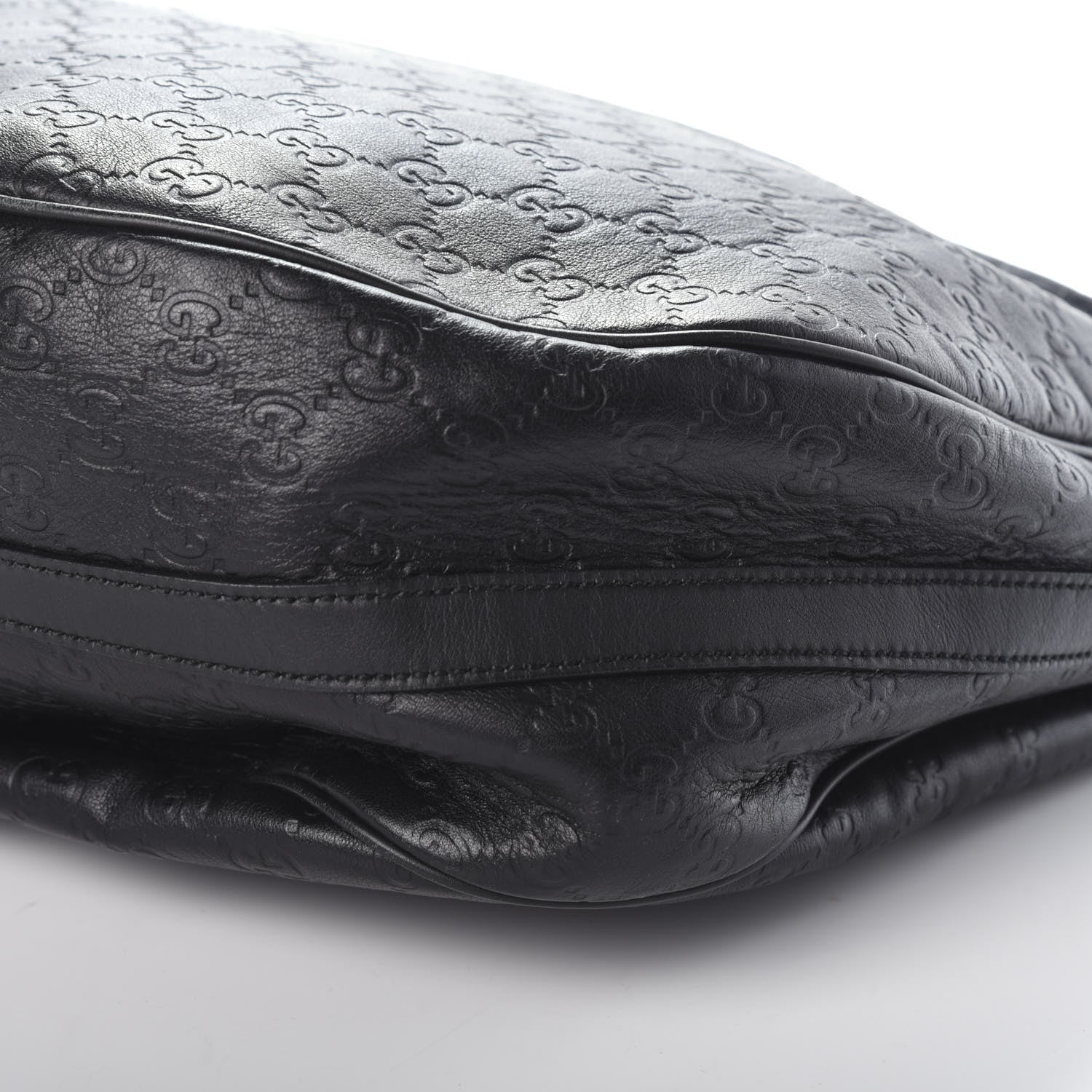 Gucci Guccissima Large GG Twins Hobo Black 9 of 9