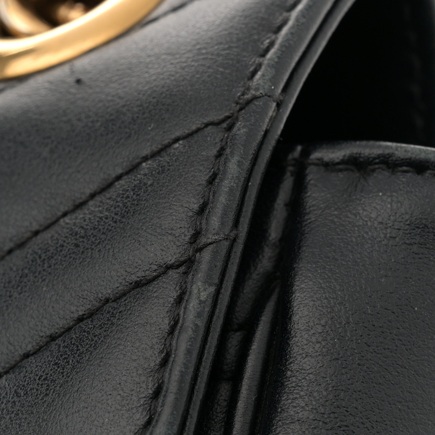 Gucci Calfskin Matelasse Mini GG Marmont Shoulder Bag Black 15 of 15
