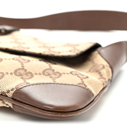 Gucci Monogram Jackie O Flap Bag Brown 10 of 13