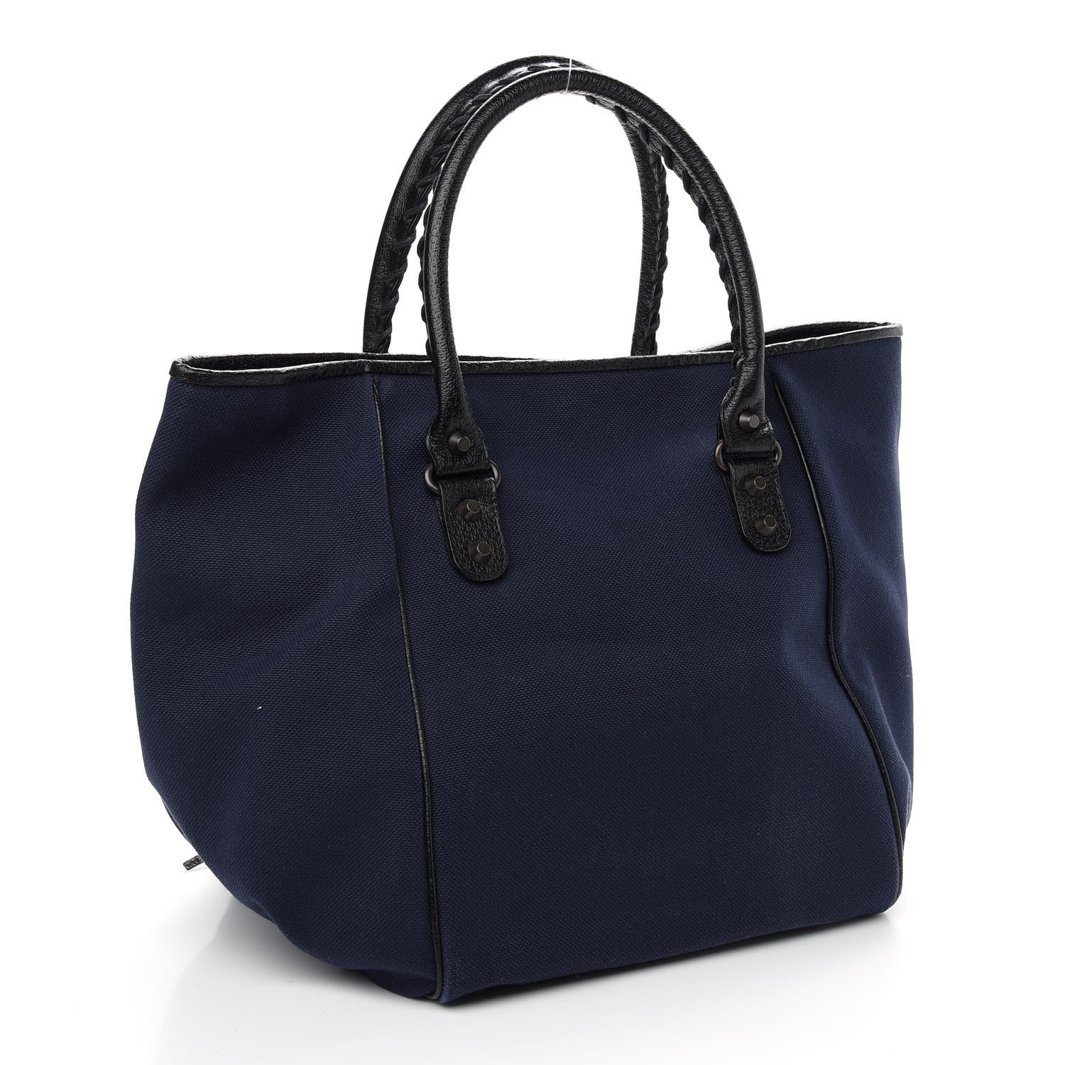 Balenciaga Canvas Classic Hardware S Sunday Tote Navy 3 of 9