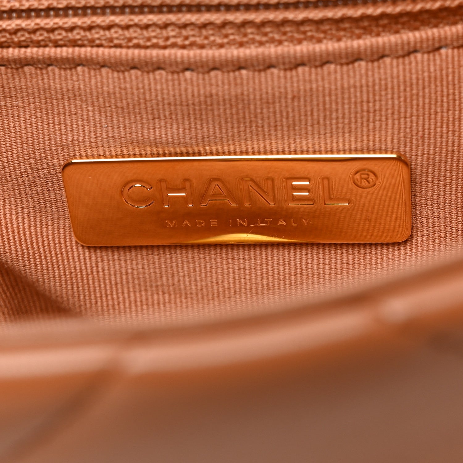 Chanel Lambskin Quilted Medium Chanel 19 Flap Brown 6 of 10