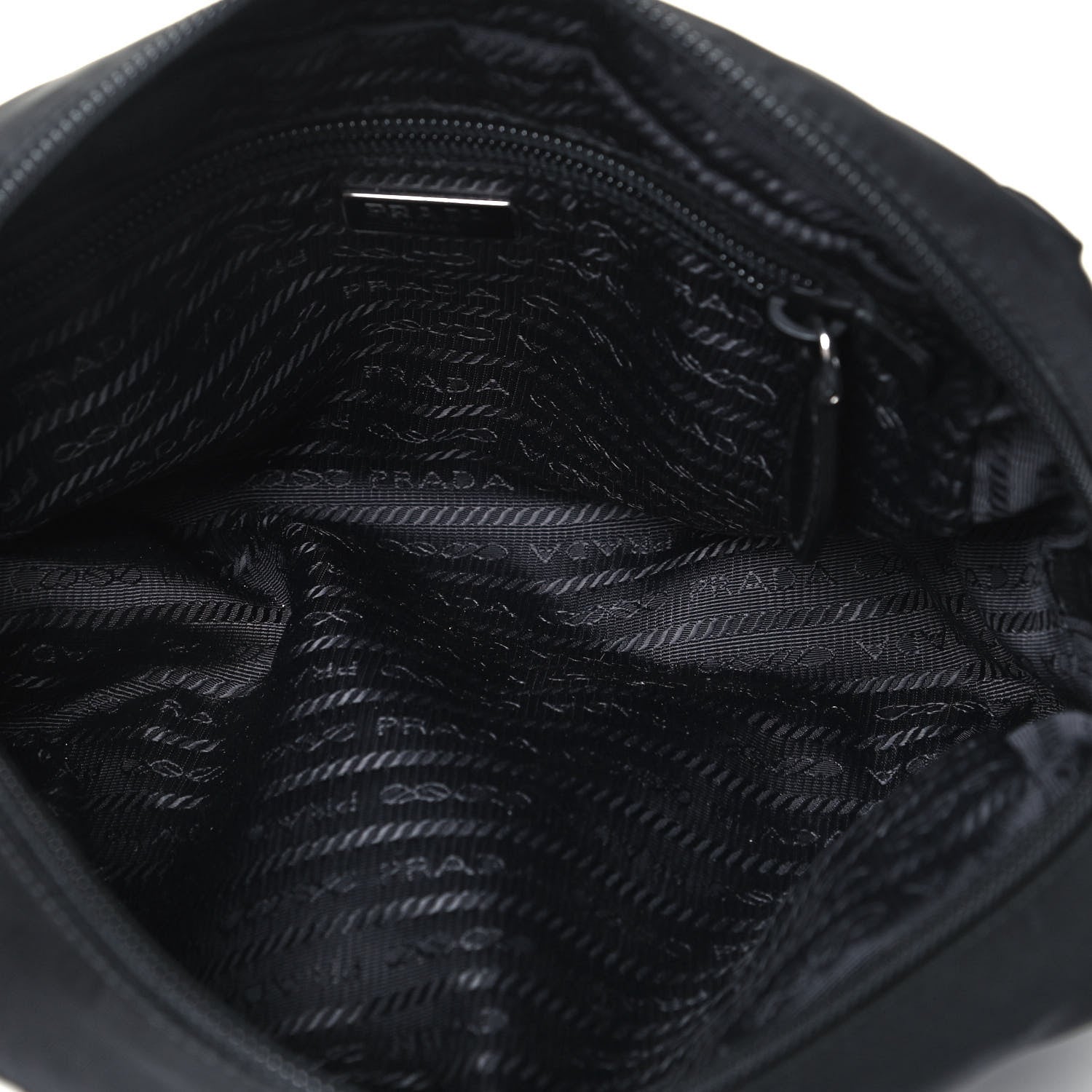 Prada Tessuto Nylon Clutch Wristlet Black 5 of 9