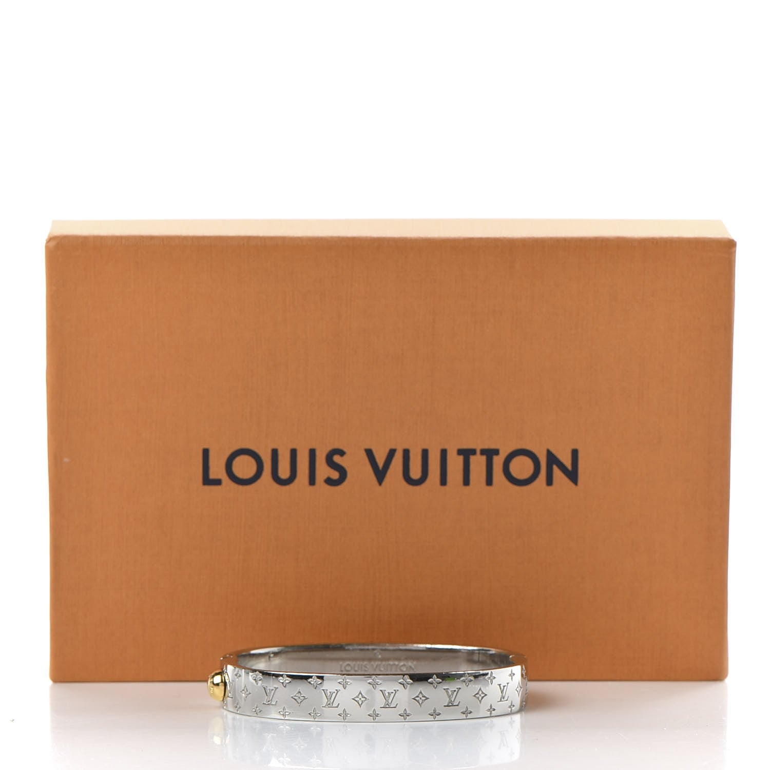 Louis Vuitton Palladium Monogram Nanogram Cuff S 7 of 7