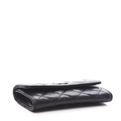 Chanel Caviar Quilted Flap Card Holder Black 3 of 8