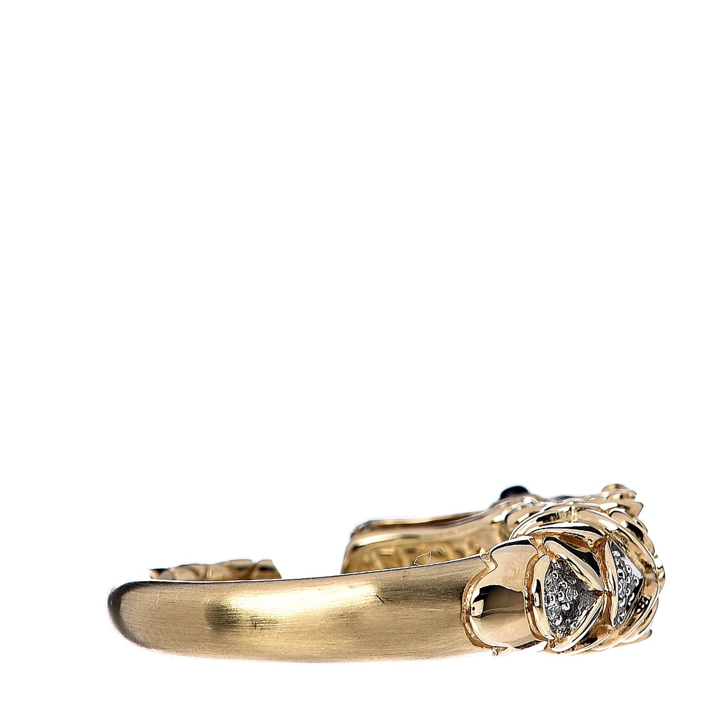18K Yellow Gold Blue Sapphire Diamond Legends Naga Ring 57 8