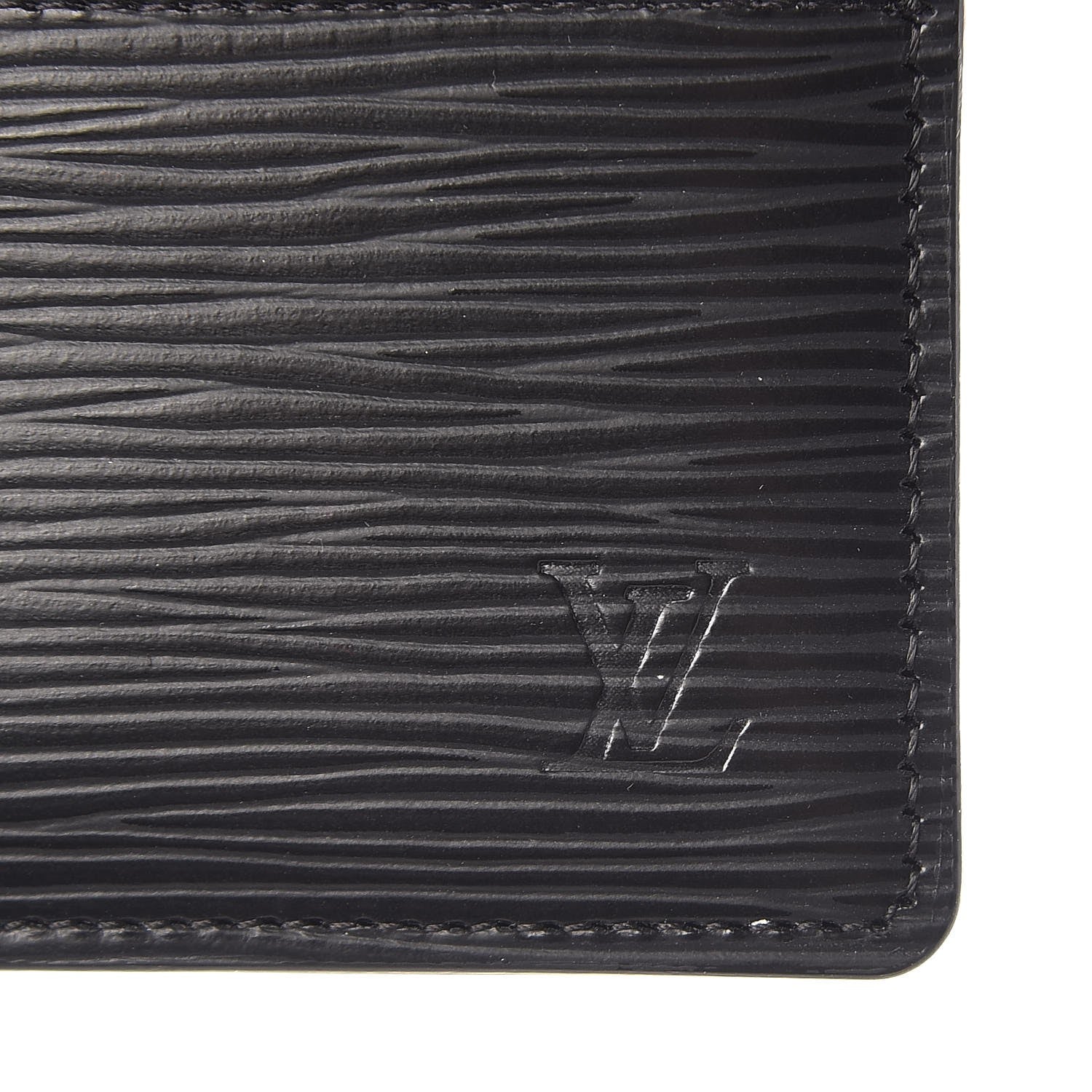 Louis Vuitton Epi Card Holder Black 7 of 8