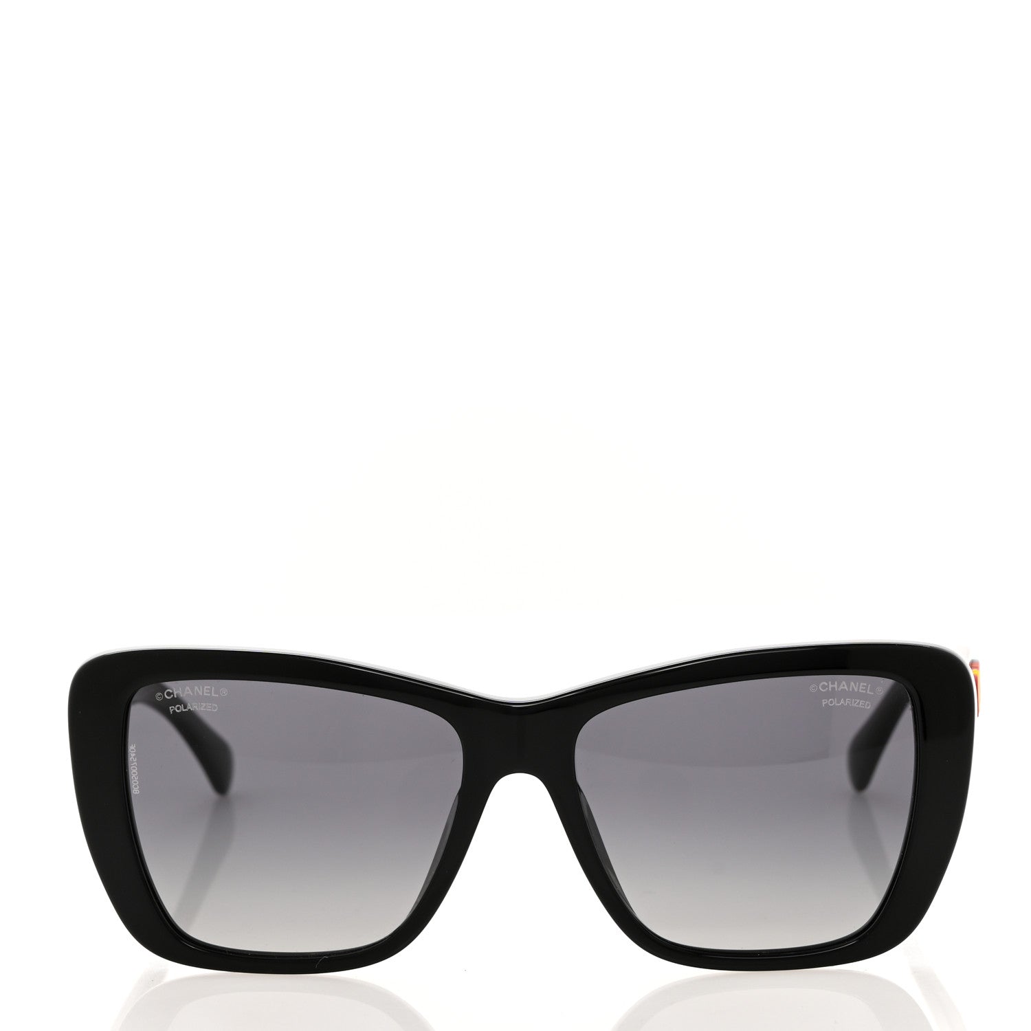 Chanel Acetate Polarized Butterfly Sunglasses 71548A Black 2 of 8