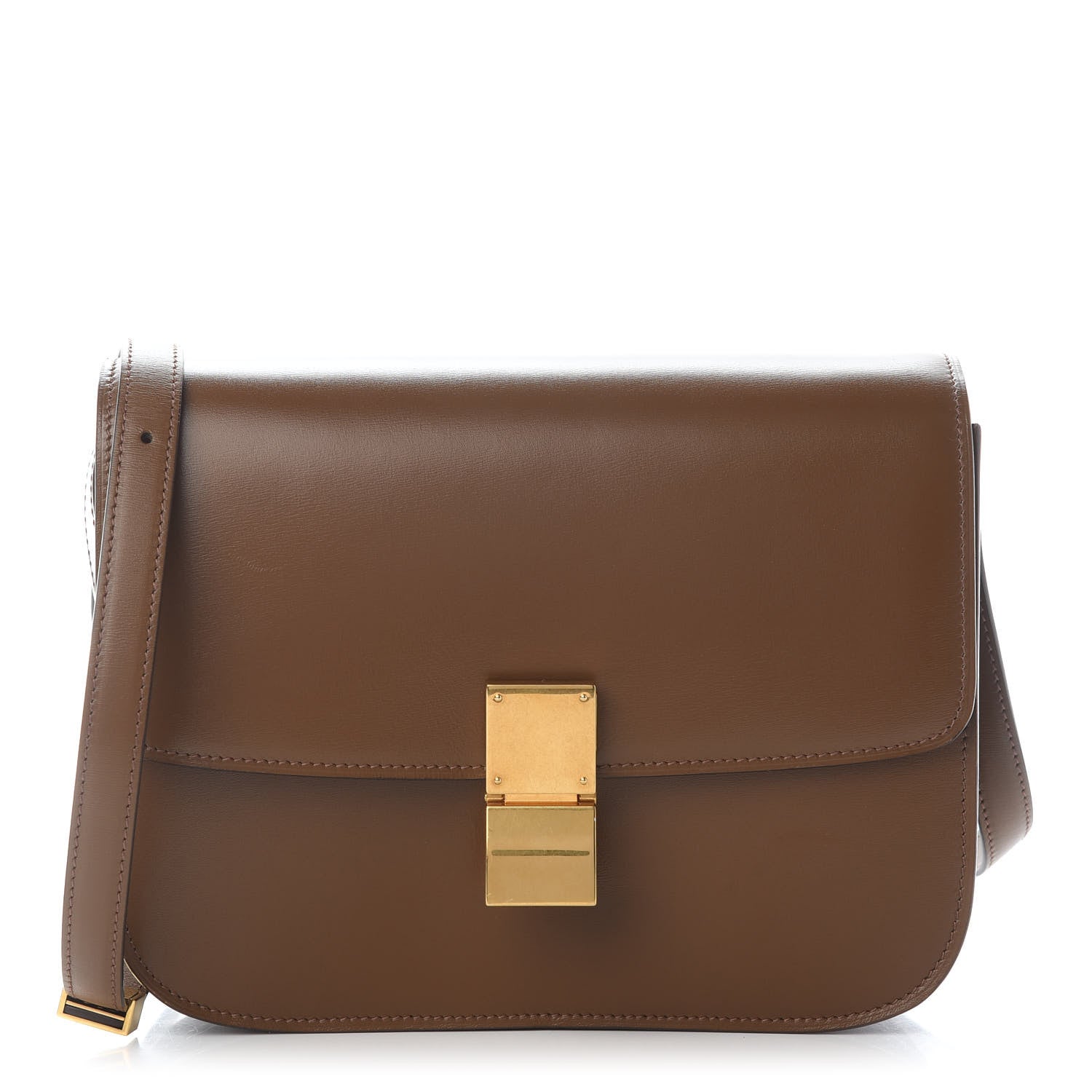 Celine Box Calfskin Medium Classic Box Flap Bag Camel 1 of 9