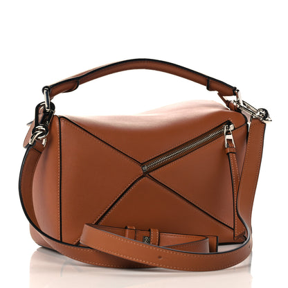 Loewe Calfskin Small Puzzle Bag Tan 3 of 10