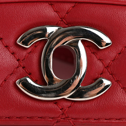 Chanel Calfskin Mini Tramezzo Flap Red 11 of 13