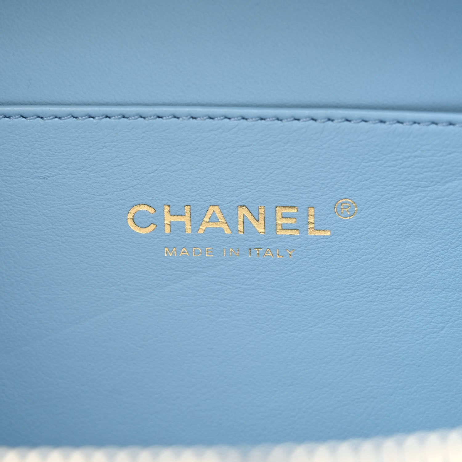 Chanel Caviar Quilted Small Pick Me Up Vanity Case Light Blue 7 of 13