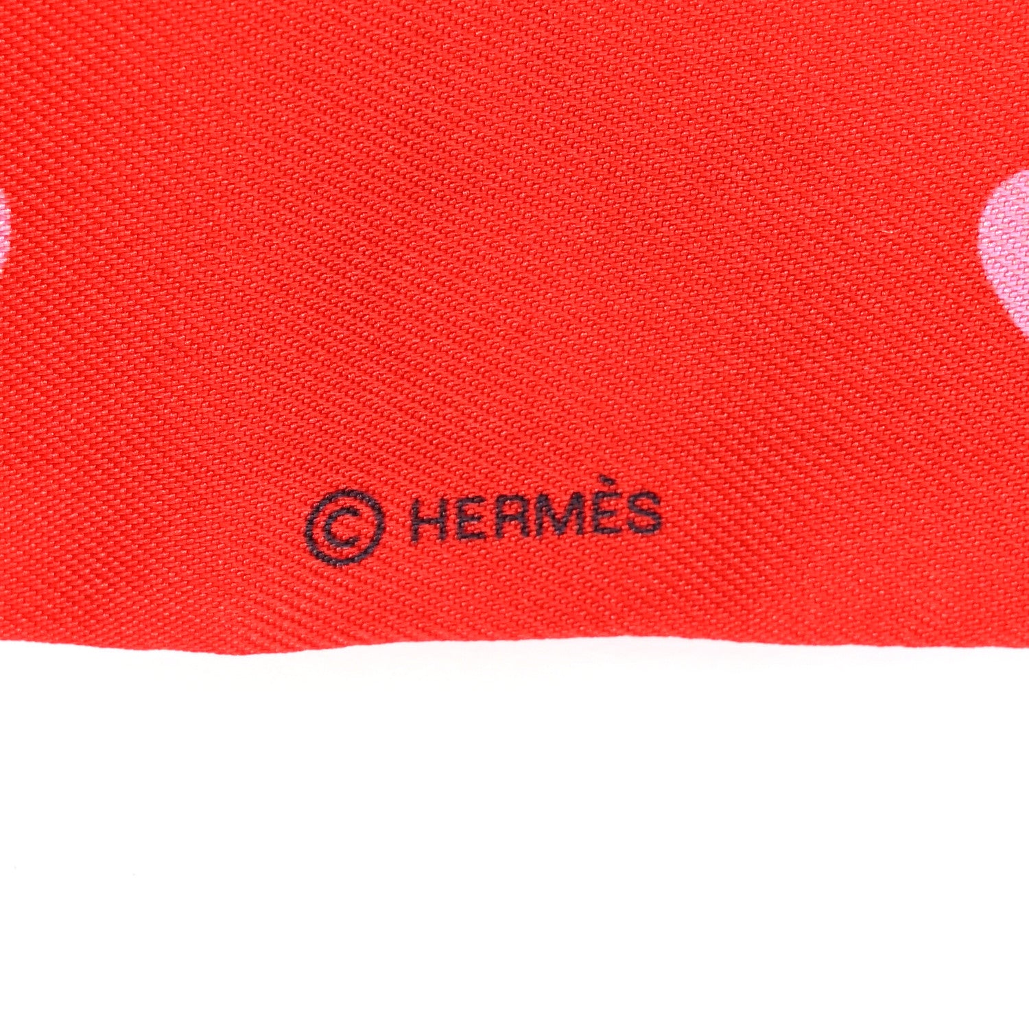 Hermes Silk Tea Time Twilly Rouge Vif Vert Multicolor 3 of 3