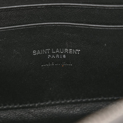 Saint Laurent Grain De Poudre Matelasse Monogram Mini Lou Camera Bag Asphalt 6 of 9