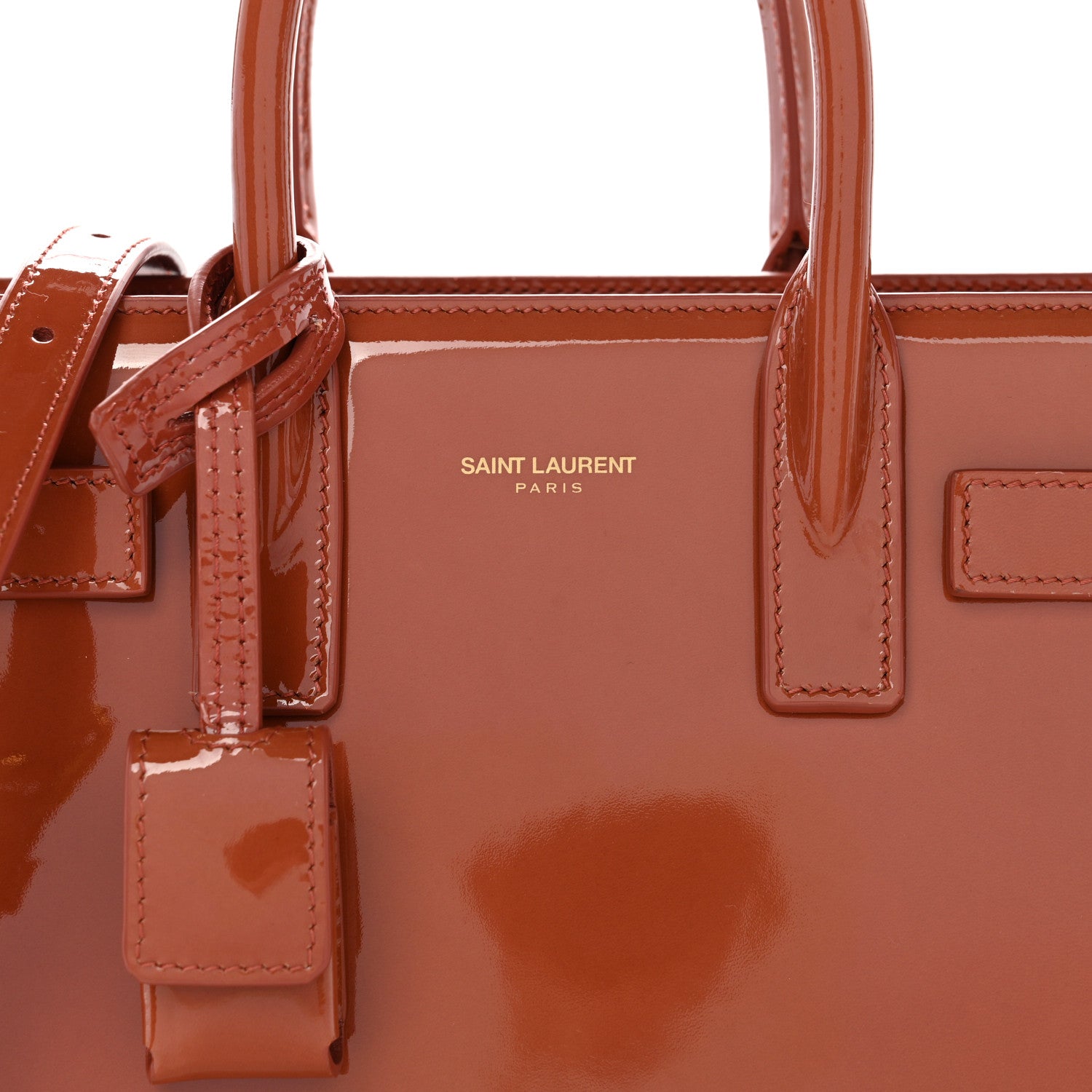 Saint Laurent Patent Nano Sac de Jour Mild Rose 8 of 10