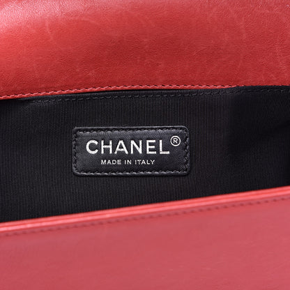 Chanel Calfskin Quilted Medium Boy Flap Red 6 of 15