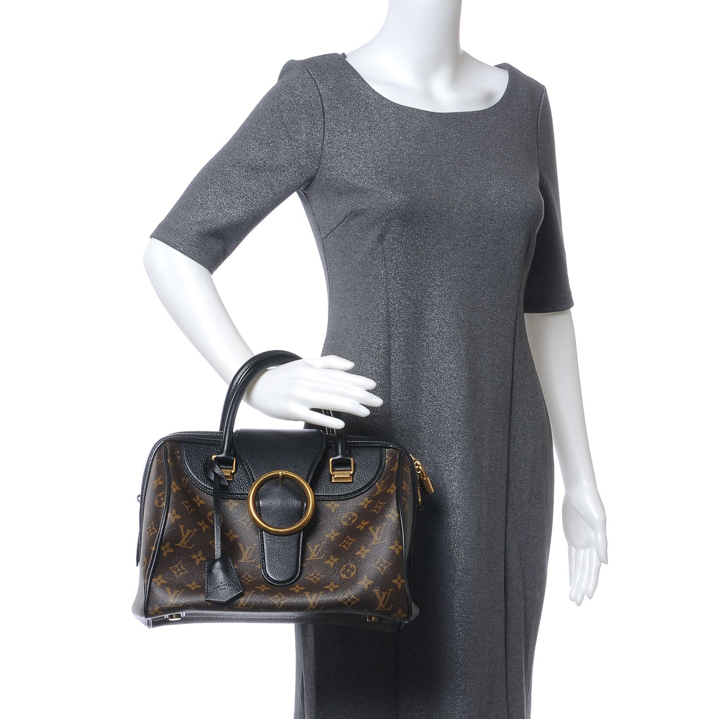 Monogram Golden Arrow Speedy Black