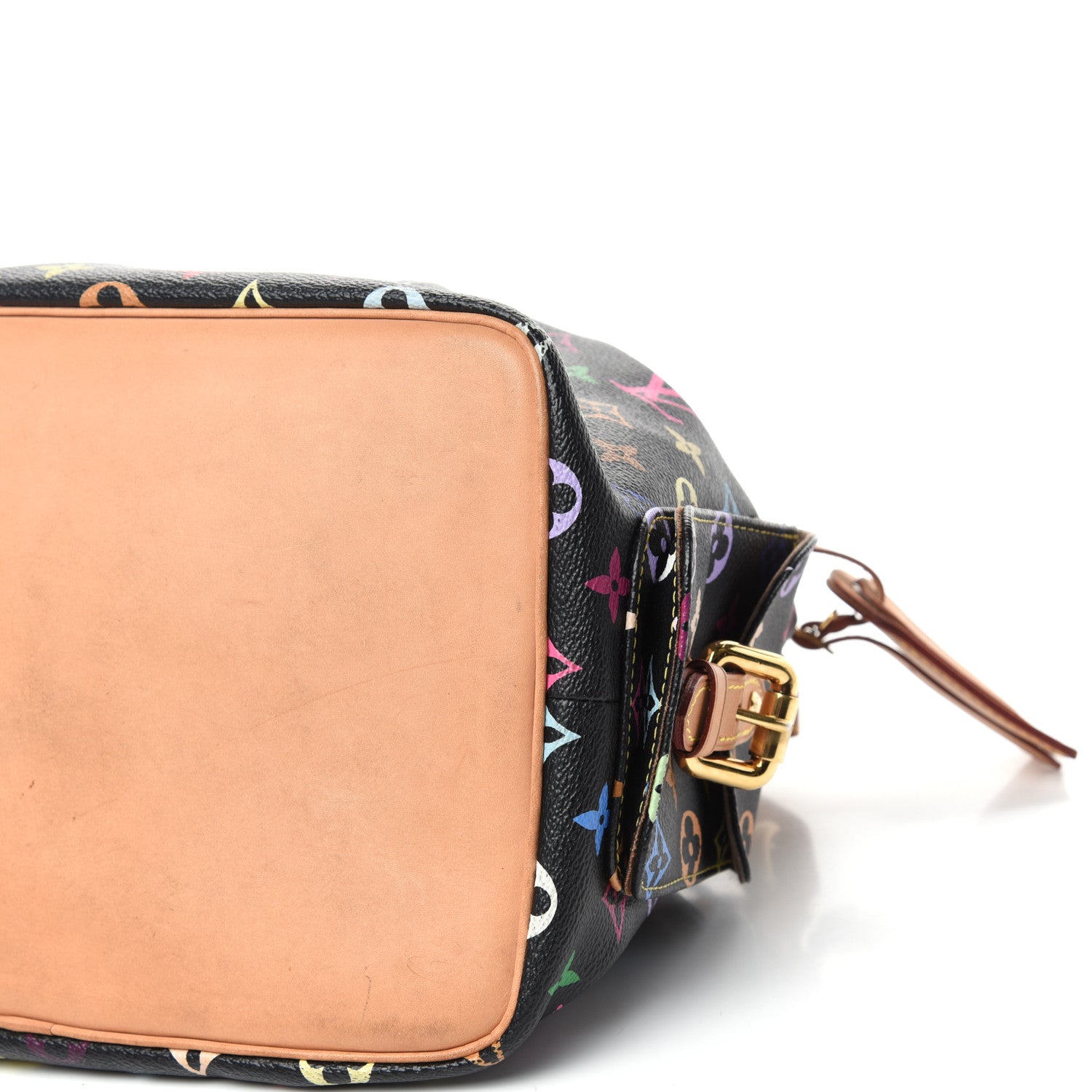 Louis Vuitton Monogram Multicolor Petit Noe Black 8 of 9