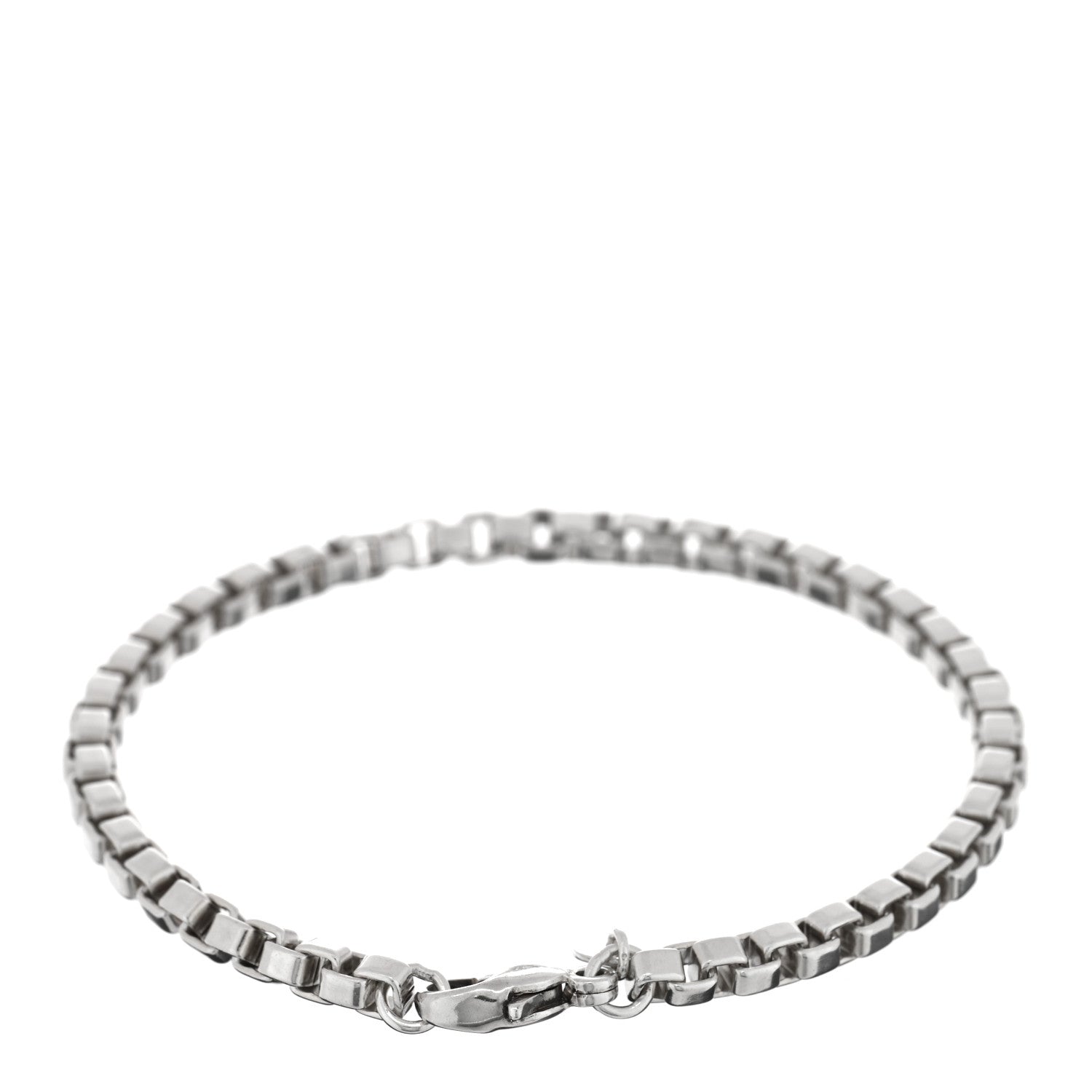 Tiffany Sterling Silver 4mm Venetian Link Bracelet 2 of 4